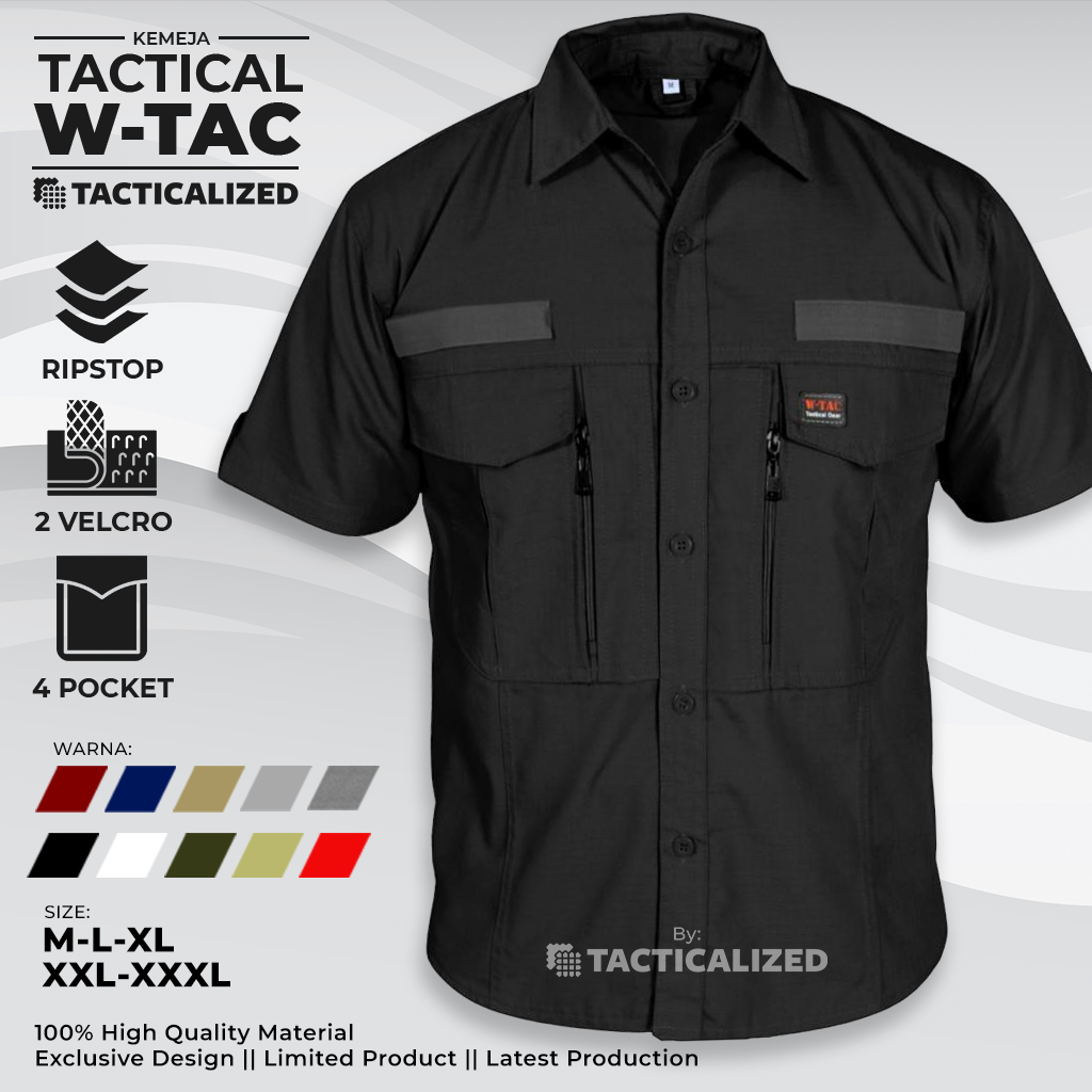 Kemeja Tactical W-TAC Pendek